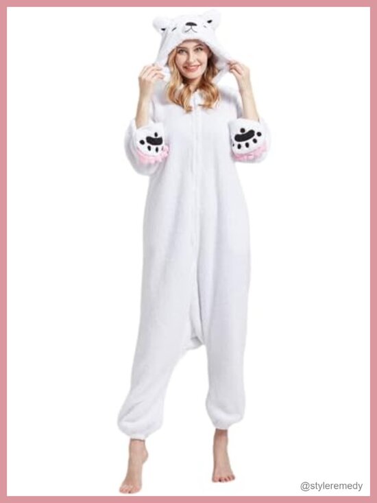Other - Adult Animal Onesie Cosplay Halloween Costume Polar Fleece One-Piece Pajama